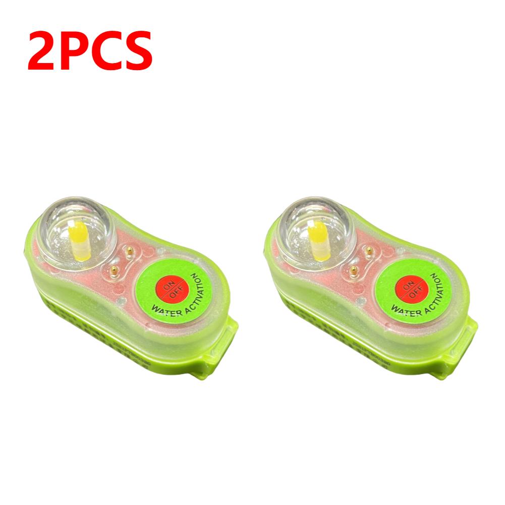 1-10pcs LED Lithium Life Jacket Lamp Conspicuous Attract Light Lamp Seawater Self-Lighting Light Life-saving For Life Vest