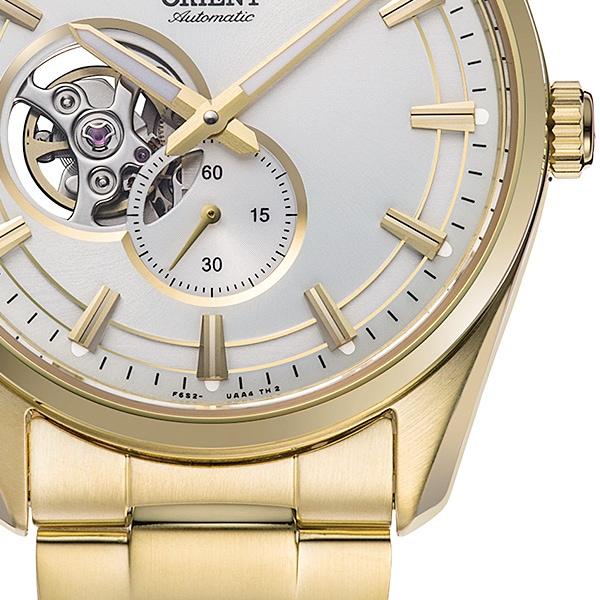 Orient Men's RN-AR0007S (Contemporary Semi-Skeleton Men's Metal) Round Watch Silver Stainless Steel