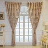 1pc Luxurious Golden Jacquard Window Sheer Curtain for Living Room, Bedroom, Balcony - Elegant Home Decor Window Treatment