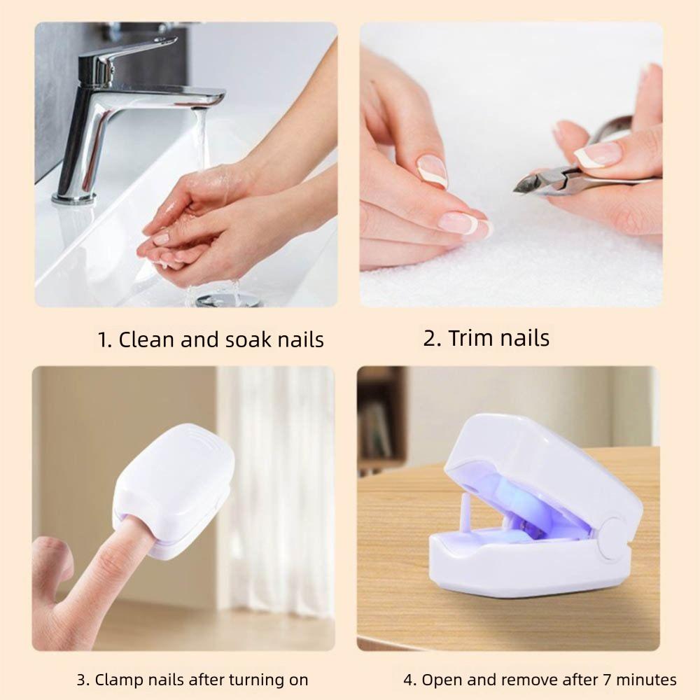 Praktische UV-Lampe zur Entfernung von Nagelpilz, Effektives Nagelpilz-Lasergerät, Heimgebrauch