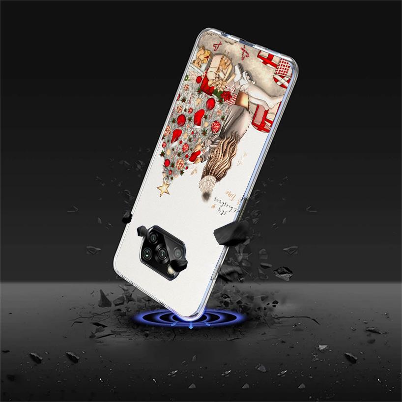Christmas Girls Tree Gift Cover Phone Case For Xiaomi Poco F7 Ultra X7 X6 X5 Pro M7 Redmi 15C 15 13C 13 12C 12 10C 10 9A 9C 9T 9