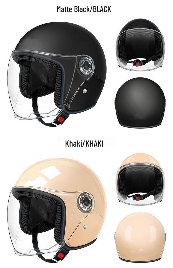 Certified Electric Vehicle Unisex Autumn/Winter Motorcycle Helmet - Lightweight, Warm, Cold Protection