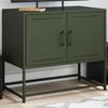 VidaXL TV Cabinet Olive Green 68.5x39x60.5 Cm Steel, TV Stand, TV Sideboard, Multimedia Cabinet, TV Bench, Hi-fi Cabinet, Center 846474
