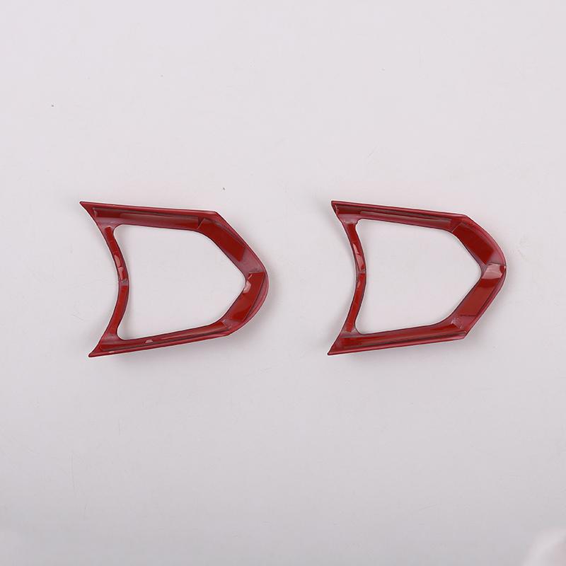 Red For BMW F20 F22 F21 F30 F32 F33 F36 F06 F12 F13 X5 F15 X6 F16 M-Sport ABS Steering Wheel Decoration Frame Trim
