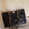 Large Capacity Diamond Chain Bag Women's 2025 New Trendy Fashion Texture Niche Tote Bag Versatile Shoulder Bag Women
