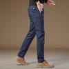 2024 Spring And Autumn New Men'S High End Leisure Slim Fit Elastic Straight Leg Western Pants Business Pure Cotton Pants