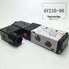 4V210-08 Solenoid Air Valve: Two-Position, Five-Way, AC220V/DC24V