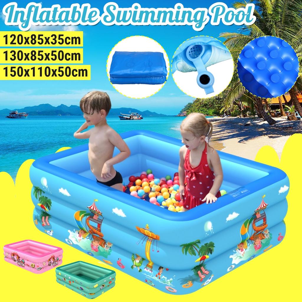 1 2m 1 3m 1 5m Grand Espace Pvc Piscine Gonflable Famille Enfants Bebe Grand Centre De Jeux D Eau Jardin Rose Bleu Vert Acheter A Prix Bas Livraison Gratuite Avis