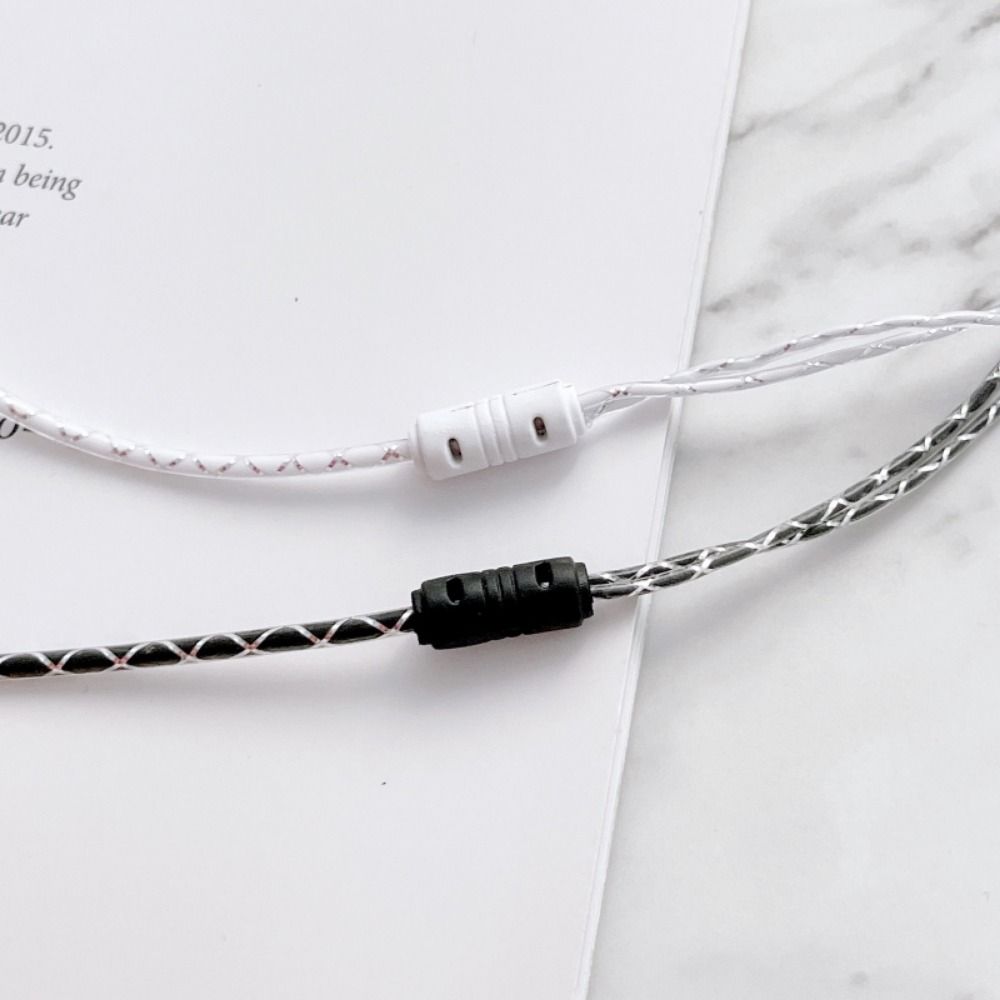 1Pcs 2m/3m Cable Length Wired Headset Monitoring Recording Black White Bass Earplugs Anchor 3.5mm Computer Game Live Headphone