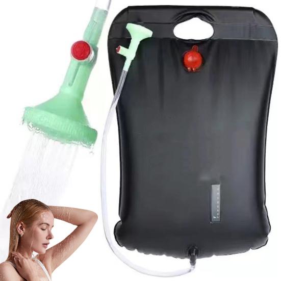 5 Gallons/20L Camping Shower Bag Portable Solar Shower Bag with Removable Hose