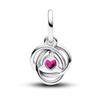 Pandora Pink Eternity Circle Dangle Charm 793125c10