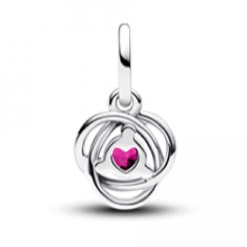 Pandora Pink Eternity Circle Dangle Charm 793125c10