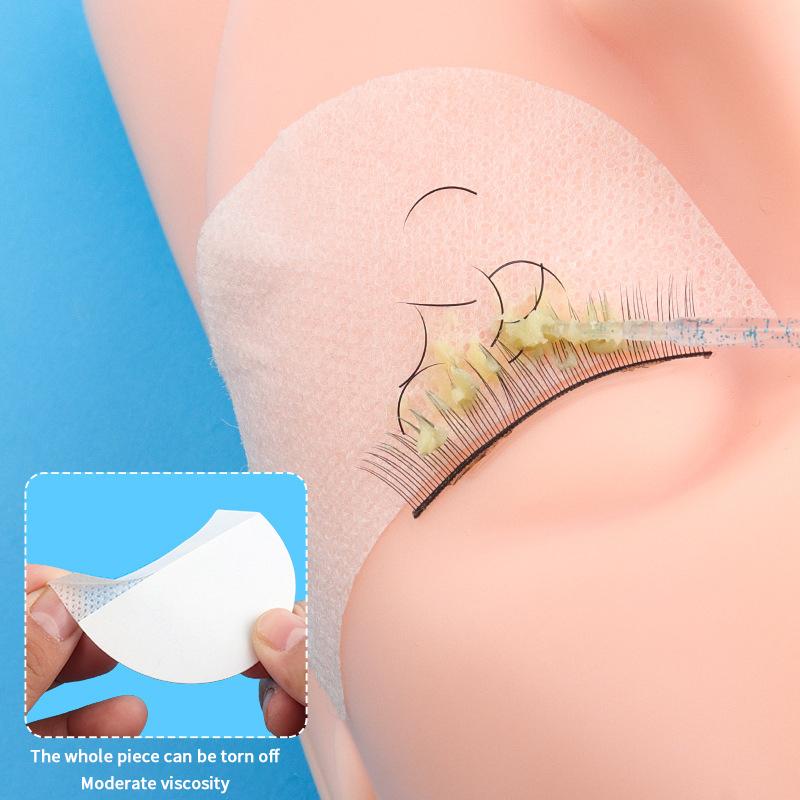 40/50 Pezzi Patch Adesivo in Cotone Monouso per Ciglia per Rimuovere Ciglia Finte Patch per Occhi Cuscinetti per Estensione Ciglia Trucco Donna