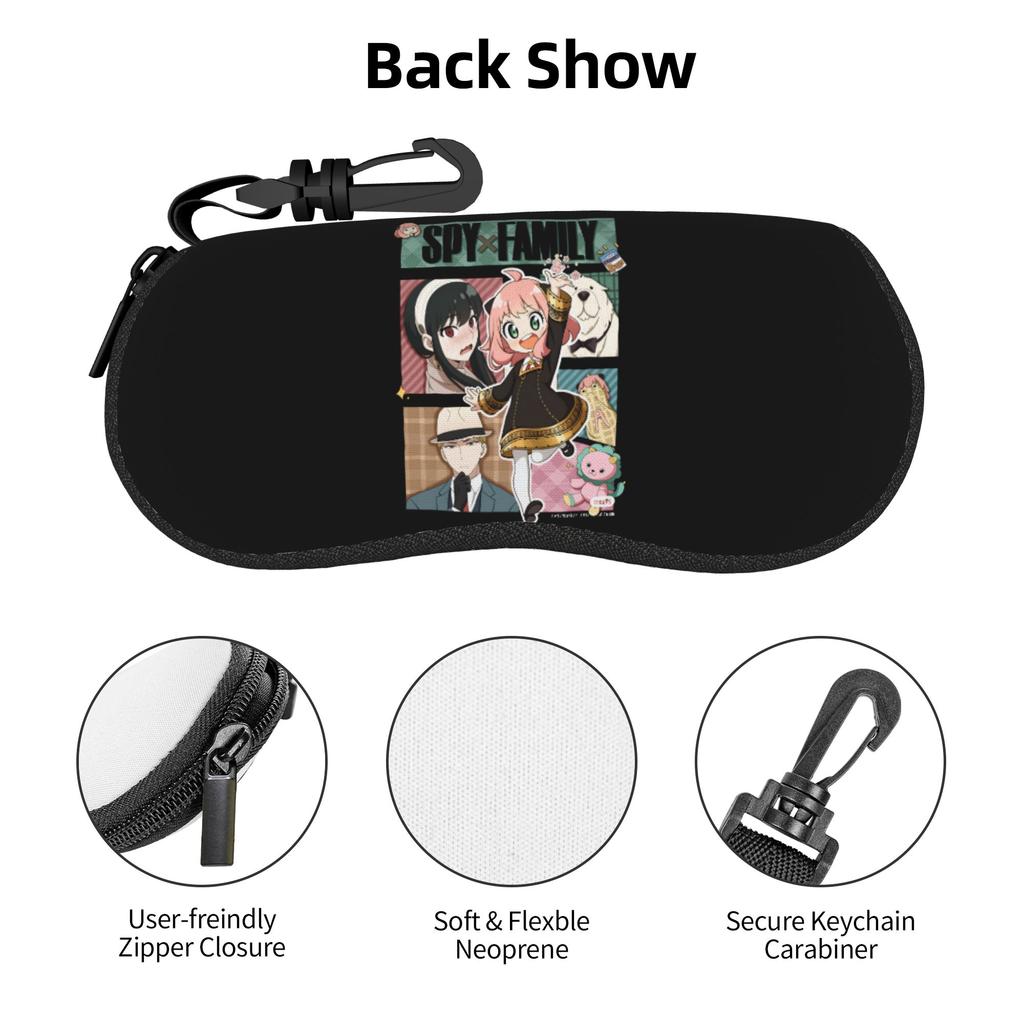 SPY FAMILY Yor Forger Anya Forger Glasses Case Stylish Bond Forger Loid Forger Shell Eyeglasses Case Sunglasses Box