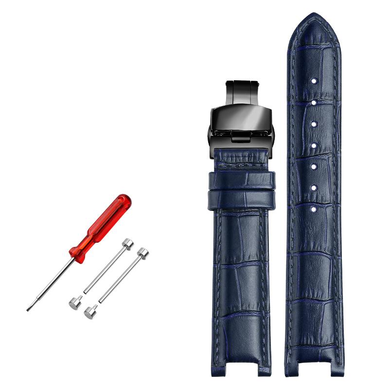 

Браслет из натуральной кожи с верхним слоем для GC 22*13 мм 20*11 мм, ремешок для часов с зубцами, ремешок для часов для пожилых людей, наручные часы, ремешок с винтом 22-13mm