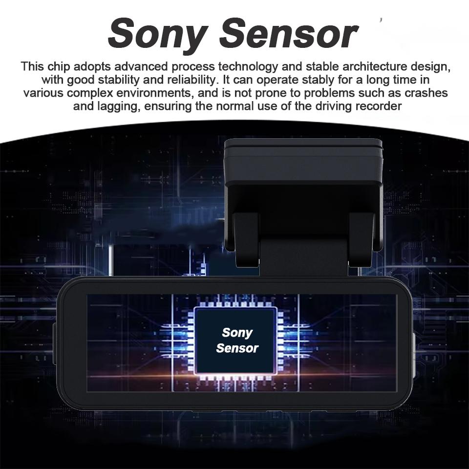 E-ACE Mini Dashcam 4K Car DVR 3.2 IPS Screen Support GPS Speed Display APP WIFI Control 2.5K Rear View Camera 2025 New