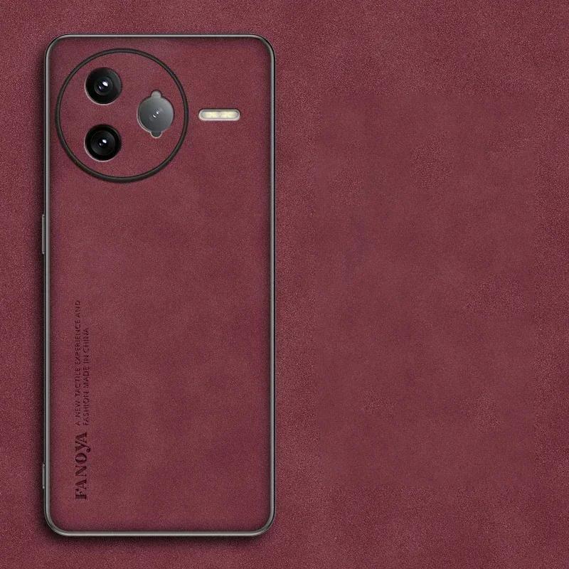 

Для POCO F7 Ultra Plain PU Leather Phone Case Для POCO F7 Pro X7 Pro Матовый Мягкий Силиконовый Противоударный Защитный Чехол Задняя Крышка POCO X7 Pro красный