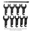 10Pcs Car Pneumatic Fan Clutch Wrench Set 45 Carbon Steel Efficient Portable Clutch Fan Removal Tool Kit Car Accessories