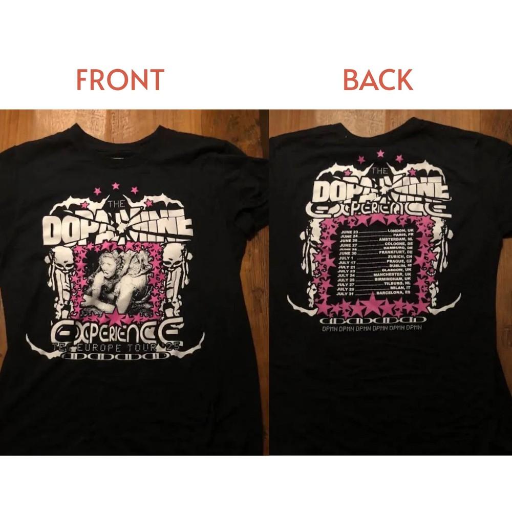 Lil Tecca Dopamine Europe Tour 2025 Reprint  Black S-4XL Unisex T-Shirt XXXXL