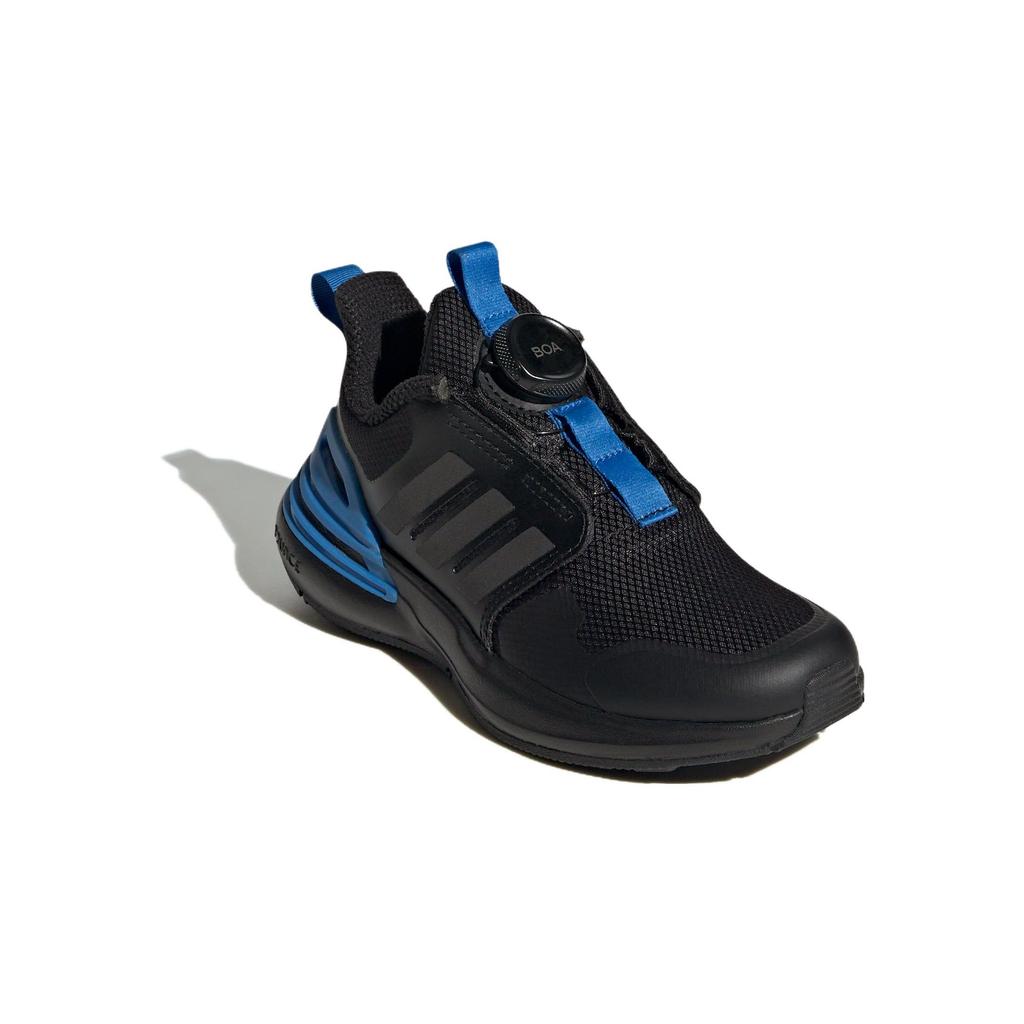 Adidas Rapidasport Boa Pohodlné Protiskluzové Odolné Polovysoké Neformální Boty Dětské Neformální Boty Černá Modrá IF0371