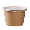 Fangcaodi 3G6002 Thickened Disposable Paper Bowls with Lids, 360ml (50-Pack)