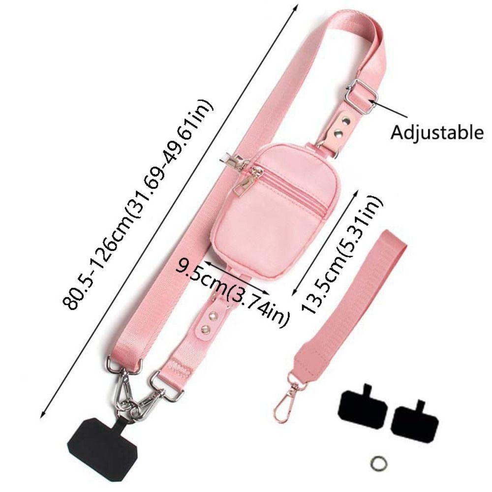Adjustable Crossbody Phone Bag Detachable Women's Keychain Wallet Unique Mini Coin Purse ID Holder