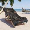 Sommerurlaub Strandtuch 1 Stück Mikrofaser 2D Flach Bedruckt Sanddicht Wasserdicht Mystische Katze Floral Reise Meeresmatte