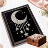 Crystal Pearl Painting 5D DIY Frame Decoration Painting Moon Home Wall Decoration Transparent Pearl Gemstone Painting Picture Art Crafts
