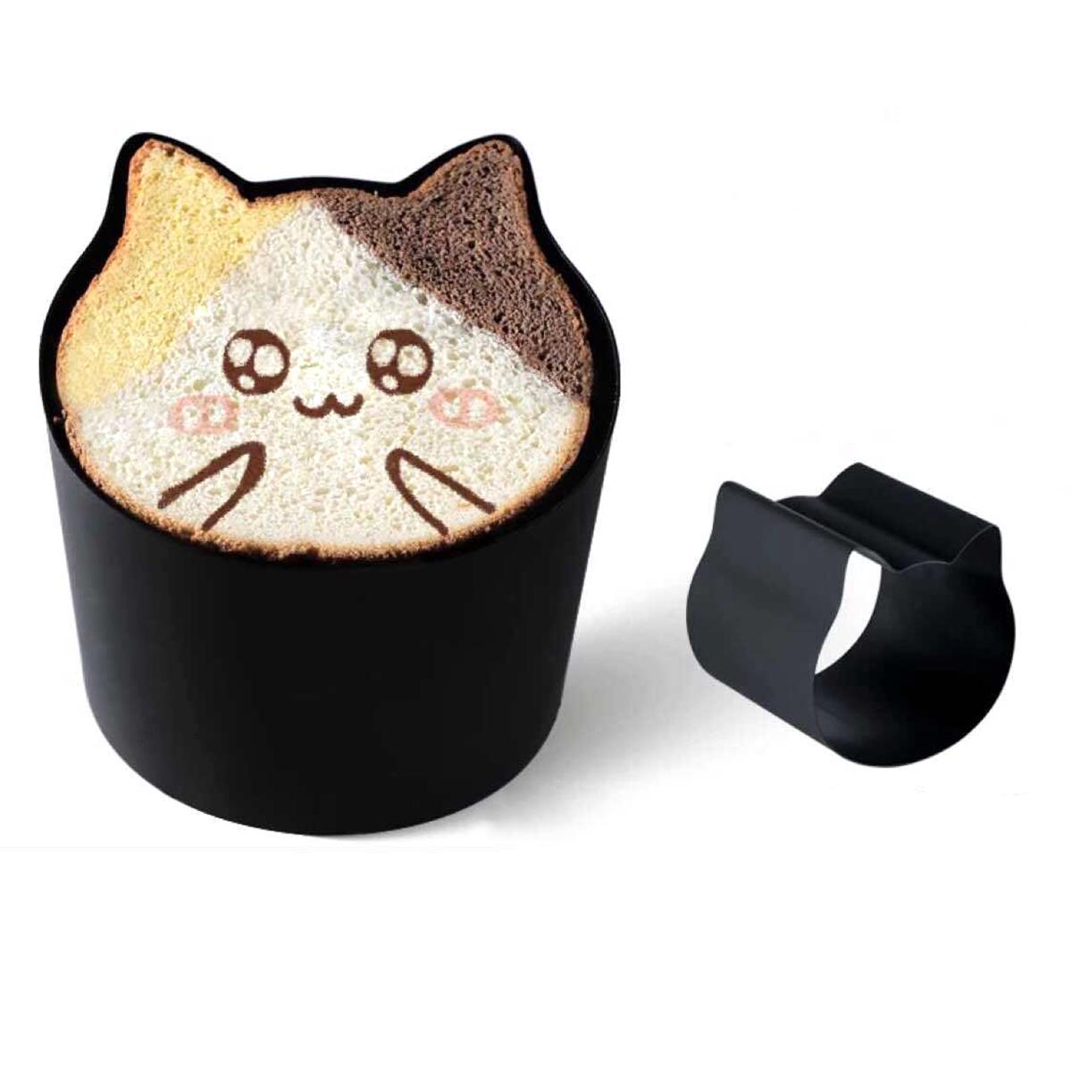 

Cookie Home Non-Stick Aluminized Steel Kitchen Cat Shaped Bread Mold Toast Box Baking Tool Loaf Pan large