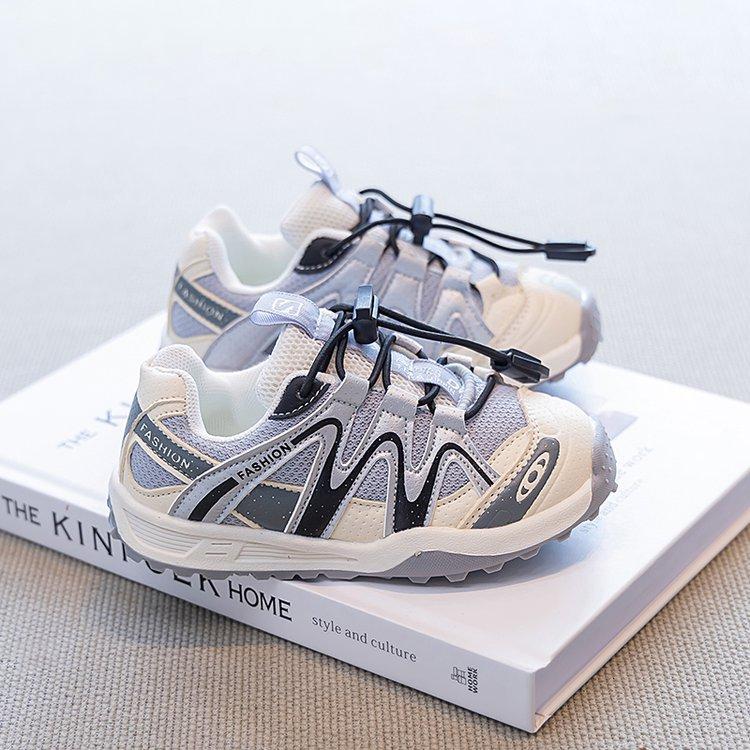 

Boys dad shoes 2025 autumn breathable mesh children s sports shoes outdoor running shoes girls shoes hiking shoes 36 yards inner length 22.3 cm серебряный