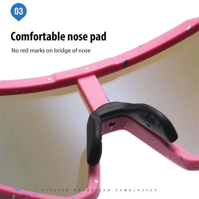 PC Frame Polarized Sunglasses for Women Men Unisex Outdoor Sports Fishing Driving Skiing Glasses Colorful Windproof Goggles GZW
