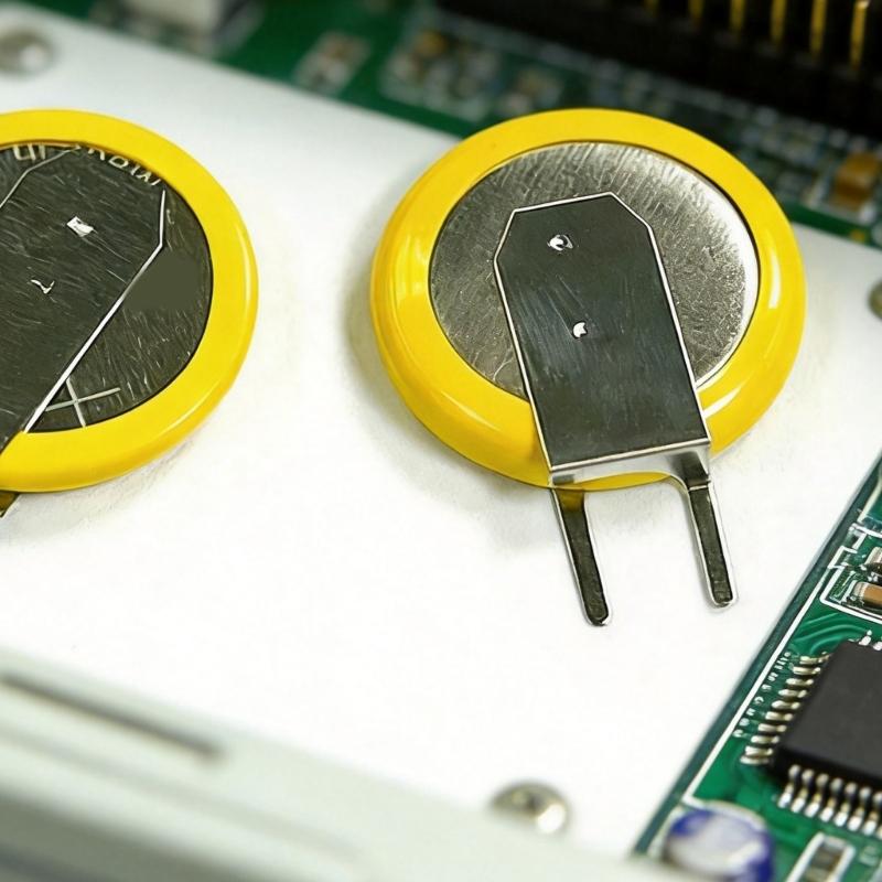 Metal Solder Tab ML1220 3V Button Battery with Soldering Pin For Clock Backup And Precised Instrument