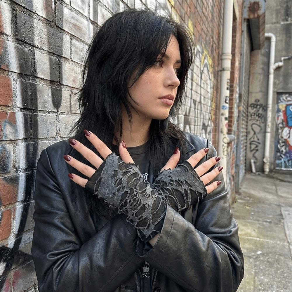 Beggar Halloween Punk Gloves Gothic Style Ripped Gloves Fashion Fingerless Gloves Party