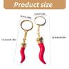 Unique  Chilli Pepper Pendant Keychains Car Keyring Hanging Decoration Ornament Bag Pendant Birthday Gift for Girls