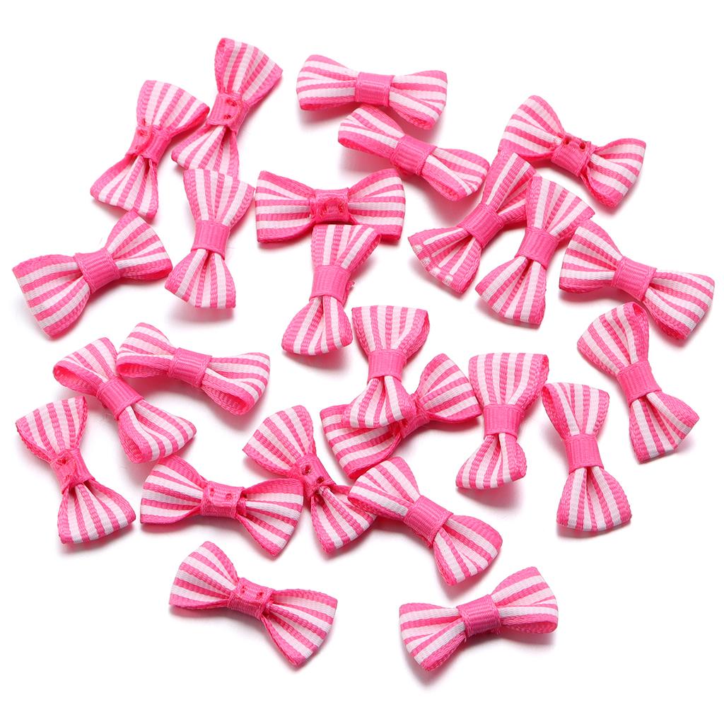 50pcs/Lot Striped Bows Polyester Ribbon Bows Handmade Bows For Jewelry Making DIY Hair Clip Headband Clothing Crafts Decoration
