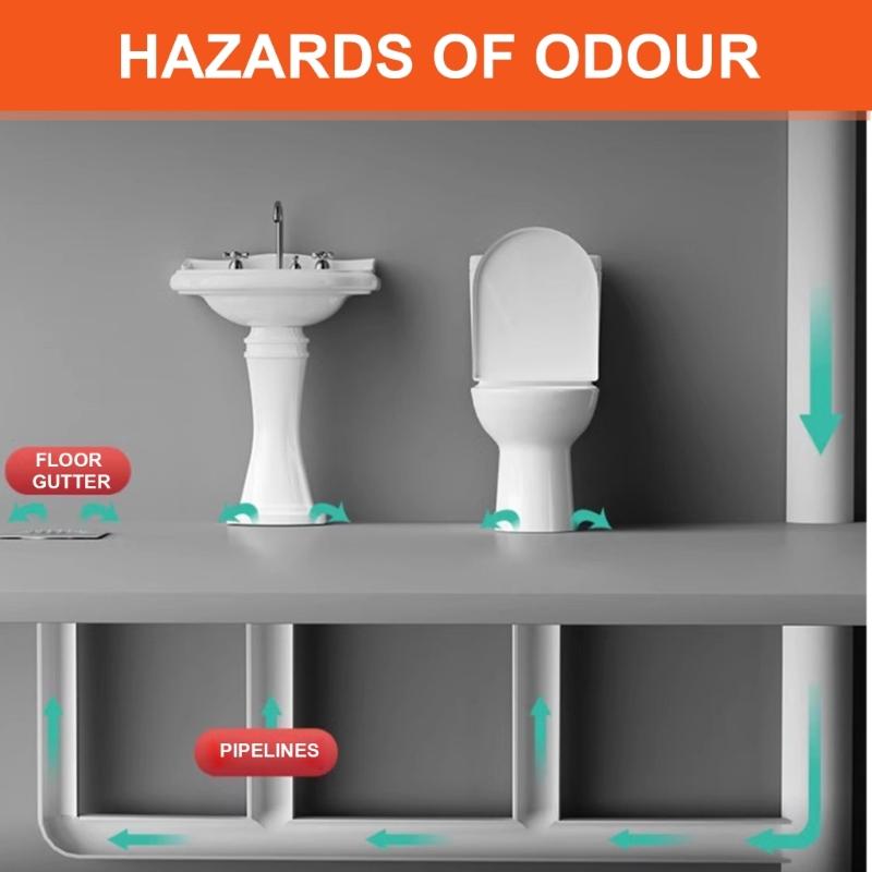 Versatile ABS Drain Cover Blocks Drain Plugs Practical Drain Stop Unpleasant Smells for Home & Commercial Use