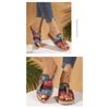 Boho płaskie sandały damskie - Nowość Lato 2025 z frędzlami - Rozmiar 43 Sandały plażowe