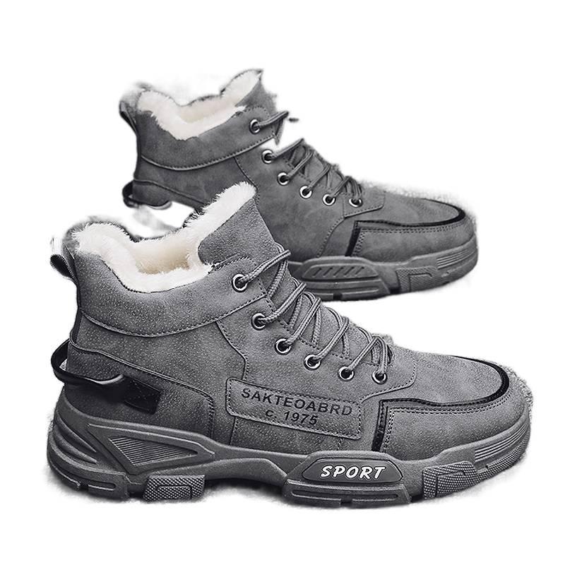 Schneestiefel Winter Neu Pelz Integriert Fleece Verdickt Baumwolle Stiefel Warme Baumwollschuhe