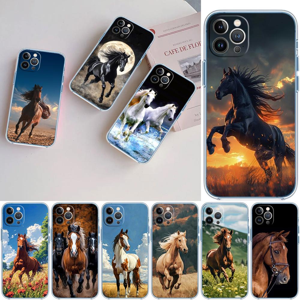 LO43 Fine Horse Phone Case for Motorola Moto E13 E15 E20 E22 E22I E22S E30 E32 E40 E7 E7I G Plus Power Play Stylus G22 G14