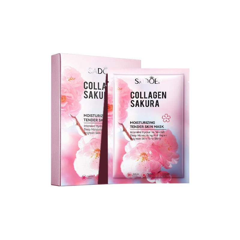 Коллагеновая маска Cherry Blossom Увлажняющая и освежающая маска 25gx10pcs