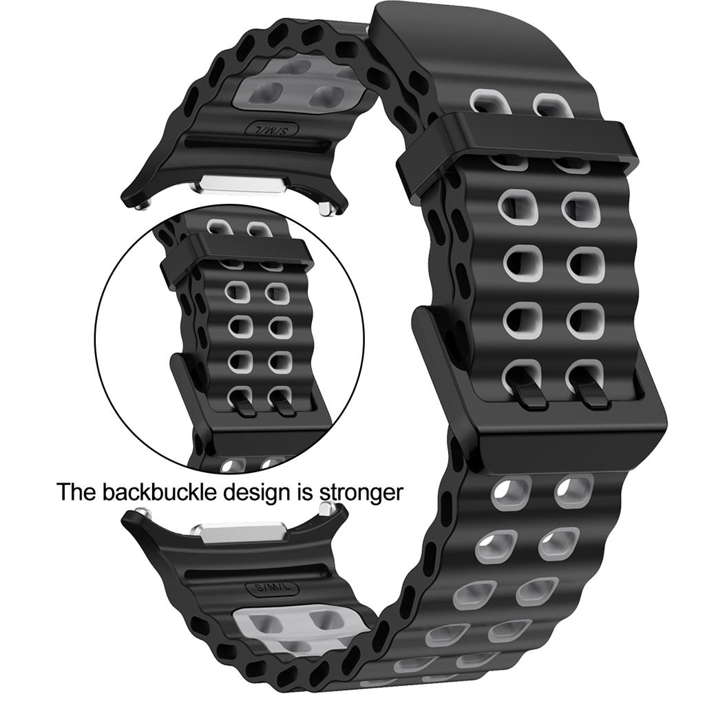 Bracelet Compatible For Samsung Galaxy Ultra 47mm Soft Breathable Two-Color Watchstraps for Samsung Galaxy Ultra 47mm Watchband