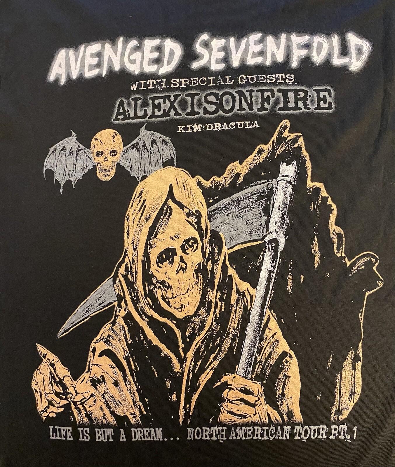 Avenged Sevenfold Kim Dracula Concert Shirt Size Large NWOTS Unisex T-Shirt XL