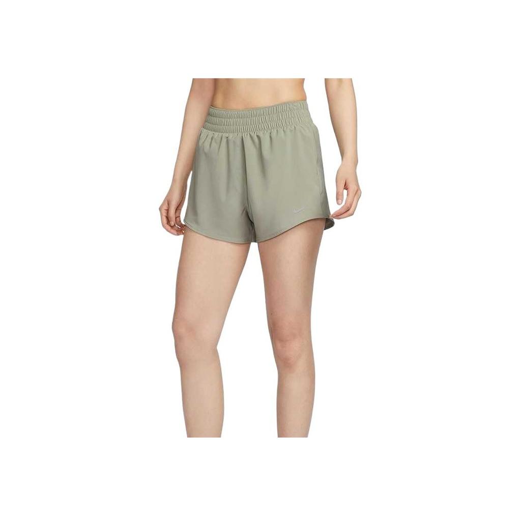 Nike As W Nk One Df Hr 3In Br Short Solid Color Comfortable Breathable Soft Sports Shorts Women Shorts Green DX6015320