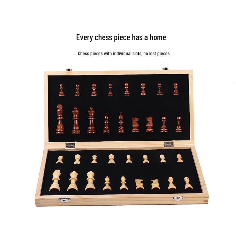 Luxury Magnetic Wooden International Chess Set