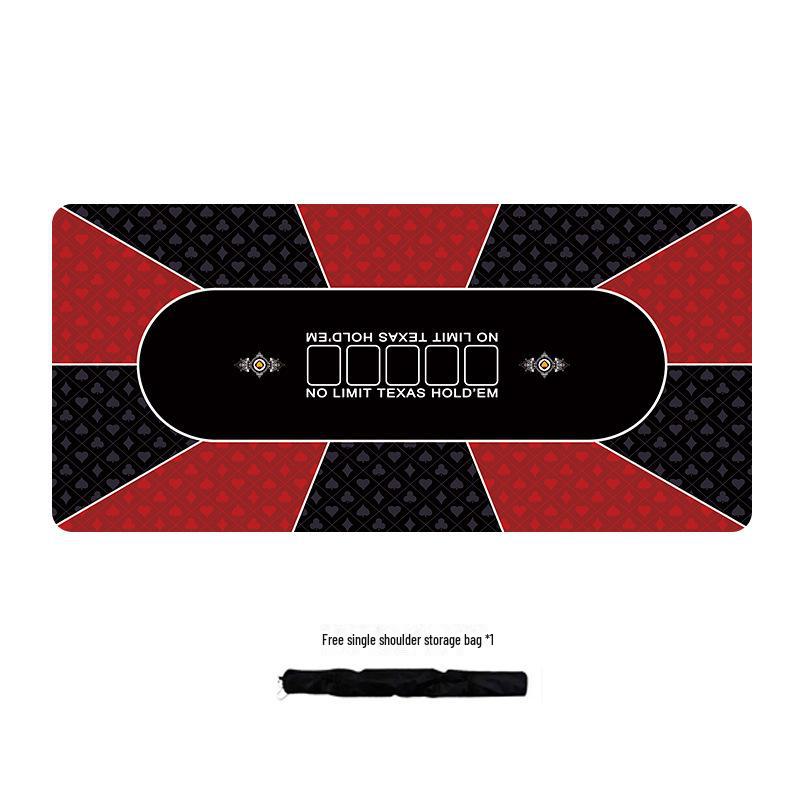 Texas Hold'em Silent Non-slip Poker Table Mat - Thickened Family Party Card Cloth, TikTok Style, Extra Large