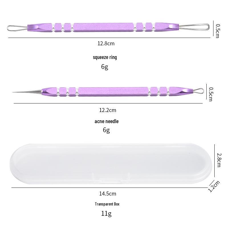 Double-Ended Multi-Color Aluminum Blackhead & Acne Extractor Needle