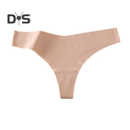 Women Underwear Low-Waisted Ice Silk Seamless Cool Feeling Cotton Crotch Underpants Solid Color Daily Briefs for Home Sleep