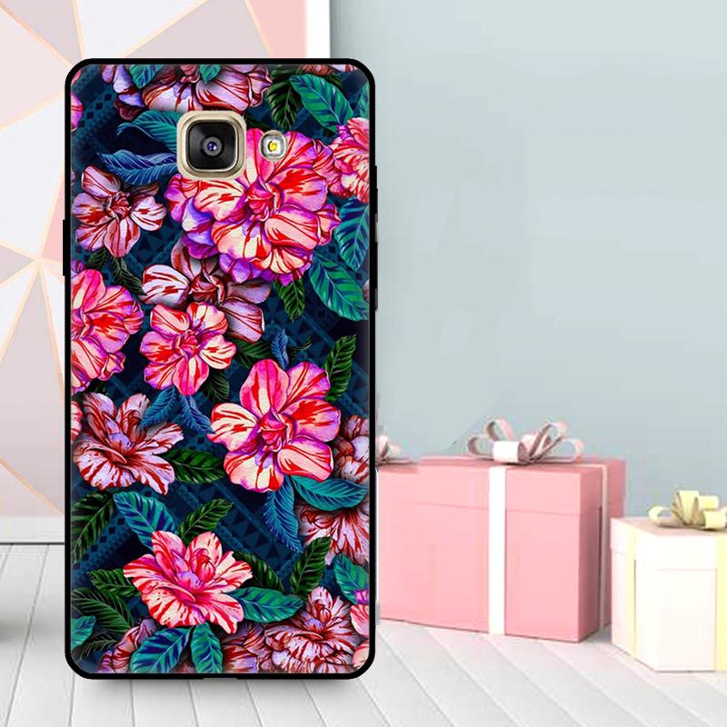 Tropical Aloha Hibiscus Pattern Case For Samsung Galaxy A3 A5 2016 2017 A6 A7 A8 A9 2018 J1 J3 J4 J5 J6 Plus J7 J8 Cover