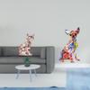 Colorful Cat Dog Statue Decorative Figurine Animal Sculpture Art Craft Ornament Multicolor