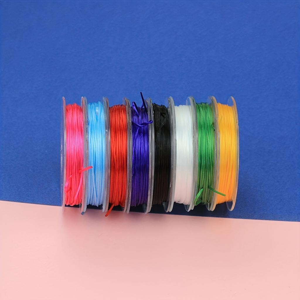 1/8 Rollen Elastische Stretch Kristallfaden Kordel Gemischt für Schmuckherstellung Armband Perlenfaden 10 Yards/Rolle